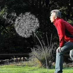 Spmyv Dandelion Fairies Garden Art Dancing Sculpture Yard Decorations Stainless Steel Dandelion Fairy Garden Ornaments For Outdoor Decor Metal -Piha myymälä 705534391 max