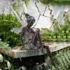 Unbranded Garden Ornament Magic Fairy Sitting, Tudor And Turek Sitting Resin Garden Decoration 15*5cm -Piha myymälä 718204108 max