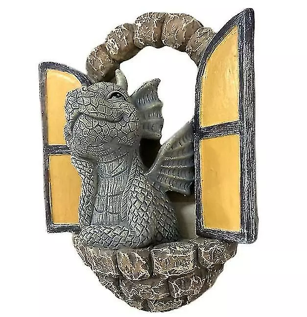 Unbranded Cute Dinosaur Baby Dragon Garden Statue Mini Dinosaur At The Window Ornament Resin Figurine Miniature Fairy Garden Decoration For Tree Wall Home Decor 4 Unbranded Cute Dinosaur Baby Dragon Garden Statue Mini Dinosaur At The Window Ornament Resin Figurine Miniature Fairy Garden Decoration For Tree Wall Home Decor - Image 2