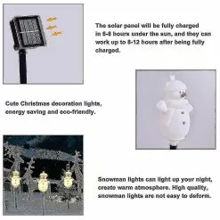 Unbranded Outdoor Solar Christmas Lights, Set Of 3 Snowmen For Patio, Yard, Garden, Lawn Christmas Decorations -Piha myymälä 718219092 max