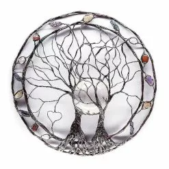 Unbranded Zk-metal Wall Hanging Art Sculpture Garden Yard Tree Of Life Dcor