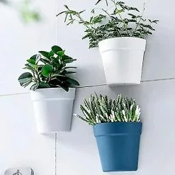 Unbranded Set Of 2 Plastic Wall Planter Pots For Indoor Outdoor Garden Balcony Cream White Blue 10 Unbranded Set Of 2 Plastic Wall Planter Pots For Indoor Outdoor Garden Balcony Cream White Blue -Piha myymälä 718223020 max