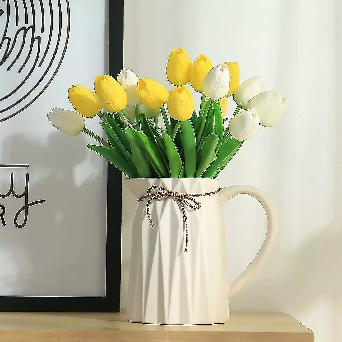 Unbranded 10pcs Real Touch Latex Artificial Tulips Flowers Fake Tulips Flowers Wedding Bouquets For Wedding Home Garden Decoration Yellow 6 Unbranded 10pcs Real Touch Latex Artificial Tulips Flowers Fake Tulips Flowers Wedding Bouquets For Wedding Home Garden Decoration Yellow - Image 4