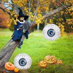 Unbranded Inflatable Eyeball Halloween Horror Hanging Decoration Realistic Scary Eyes Props Indoor Outdoor For Haunted House Yard Tree Garden Bar -Piha myymälä 718234086 max