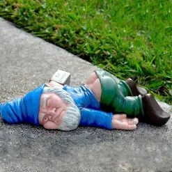 Unbranded Funny Statues Decoration, Creative Dwarf Garden Statue Decoration, Drunk Gnome Resin Sculpture Novelty Gift For Outdoor Indoor Patio Yard Lawn Porch
