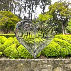 Unbranded Wind Spinner Decor Heart Garden Hanging Ornaments Outdoor Backyard -Piha myymälä 779735161 max