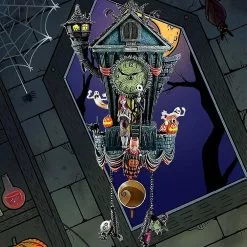 Unbranded Horror Ghost Skeleton Resin Decoration Clock Pendant Garden Home Wall Hanging Ornament -Piha myymälä 779778885 max