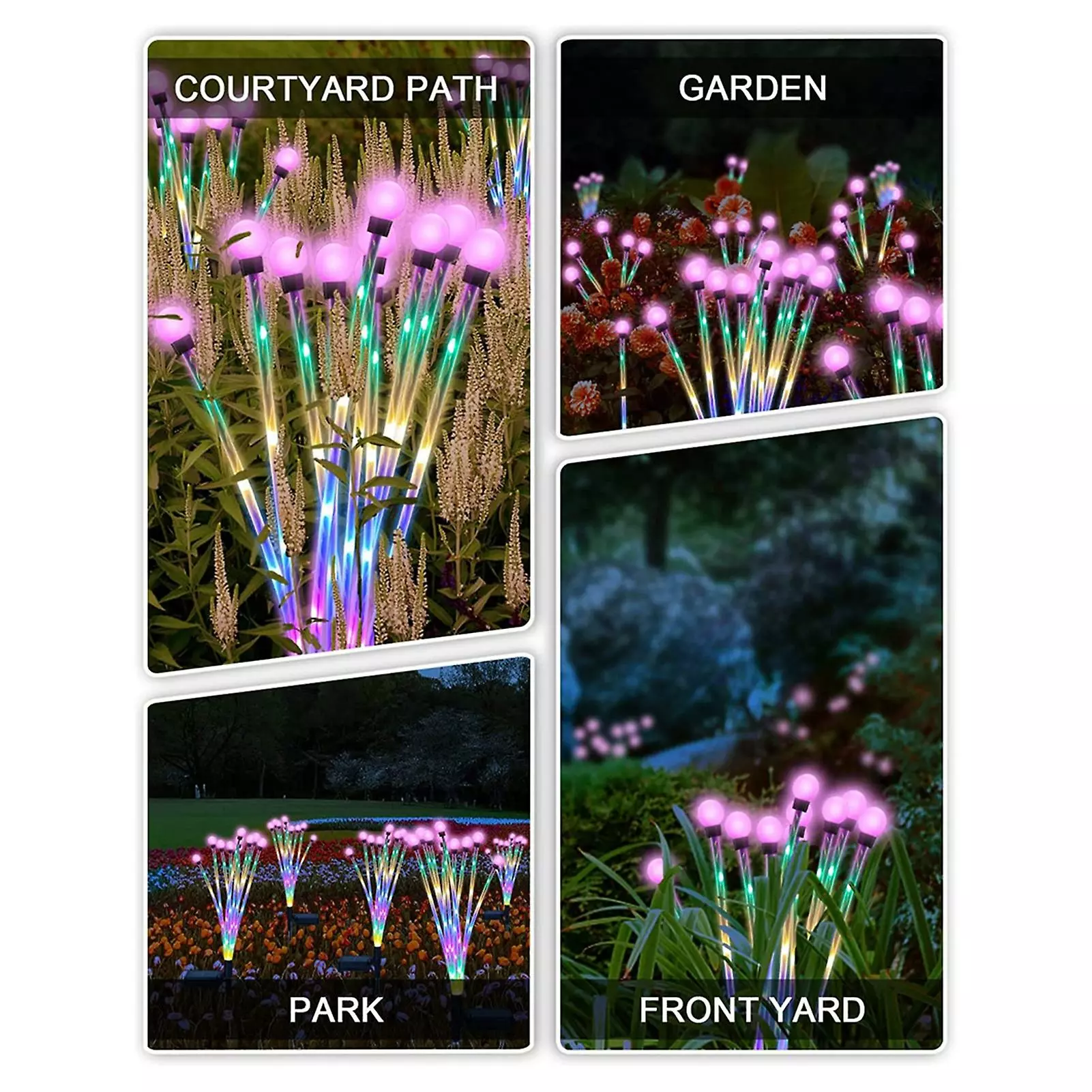 Unbranded 6/8/10 Heads Energy Saving Intelligent Light Control Ip65 Waterproof Landscape Light Garden Firefly Shape Led Solar Lawn Stake Light Garden Supplies K 5 Unbranded 6/8/10 Heads Energy Saving Intelligent Light Control Ip65 Waterproof Landscape Light Garden Firefly Shape Led Solar Lawn Stake Light Garden Supplies K - Image 3