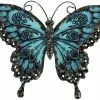 Unbranded Metal Butterfly, Wall Decor Metal Wall Art Butterfly Hanging Decorations Metal & Glass Garden Theme Home Decorations -Piha myymälä 779868071 max