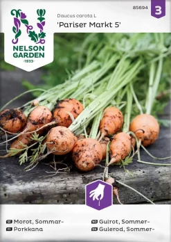 Nelson Garden Siemen Porkkana, Kesä-, Pariser Markt