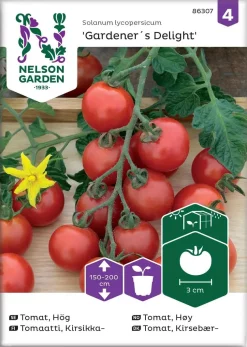 Nelson Garden Siemen Tomaatti, Kirsikka-, Gardener´s Delight
