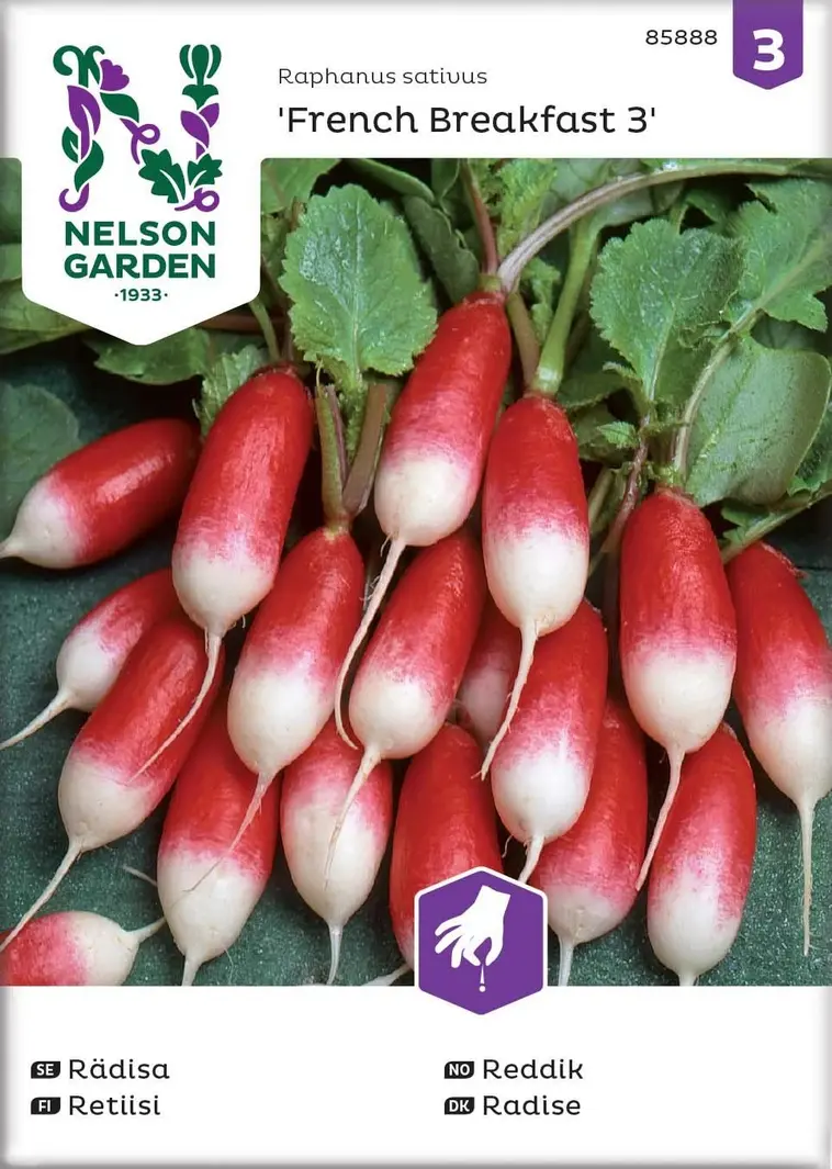 Nelson Garden Siemen Retiisi, French Breakfast 3 3 Nelson Garden Siemen Retiisi, French Breakfast 3