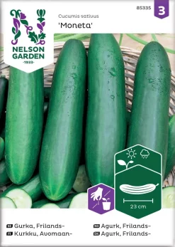 Nelson Garden Siemen Kurkku, Avomaan-, Moneta, Pitkä