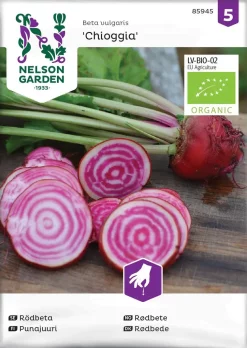 Nelson Garden Siemen Punajuuri Choggia, Raita, Luomu