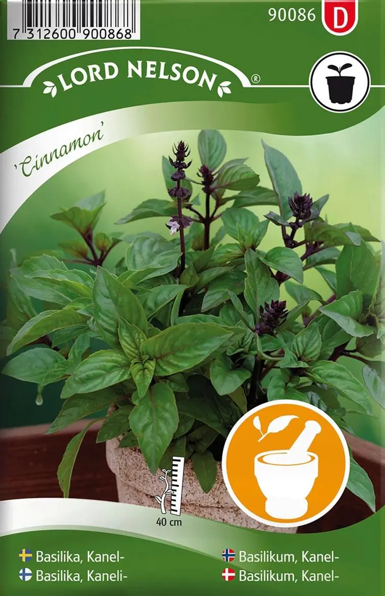 Nelson Garden Siemen Basilika, Kaneli-, Cinnamon 3 Nelson Garden Siemen Basilika, Kaneli-, Cinnamon