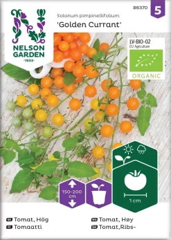 Nelson Garden Siemen Tomaatti, Golden Currant, Luomu