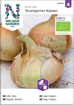 Nelson Garden Siemen Sipuli, Kelta-, Stuttgart.Riesen, Luomu